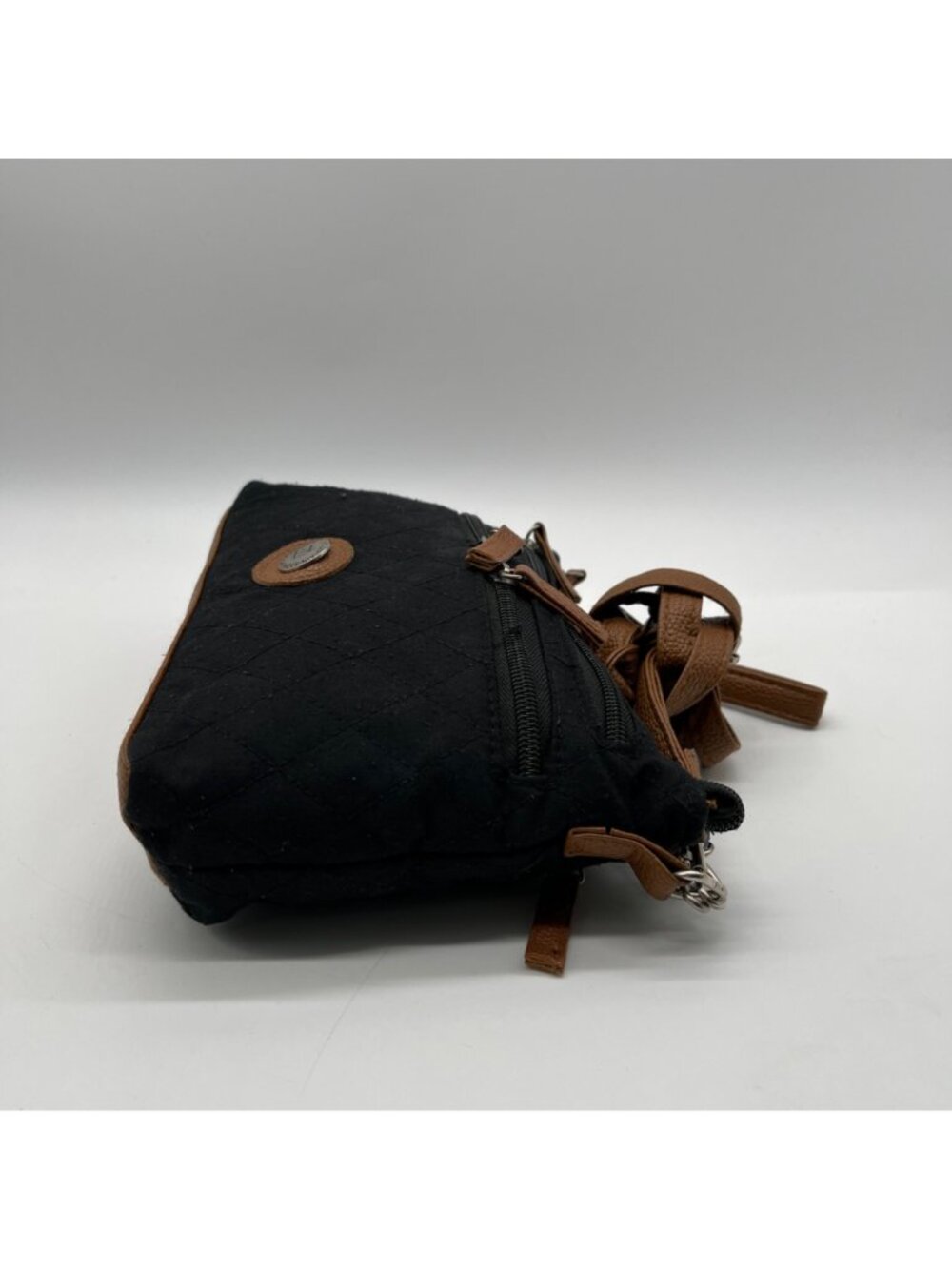 Stone Mountain Black Fabric Crossbody Bag - Picture 3 of 10